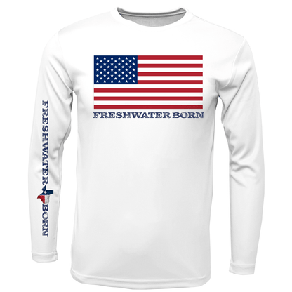 Texas USA Freshwater Born Boy's Long Sleeve UPF 50+ Dry - Fit Shirt - Angler's Pro Tackle & Outdoors