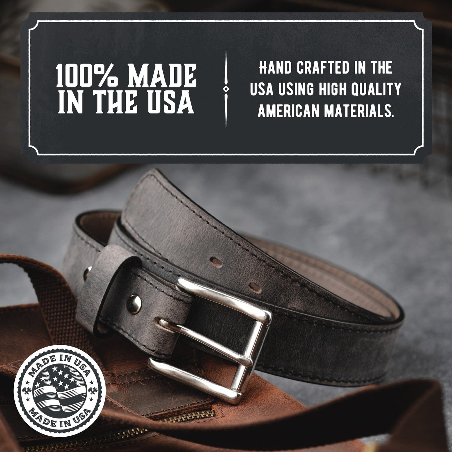 Main Street Forge - The Baron Leather Belt