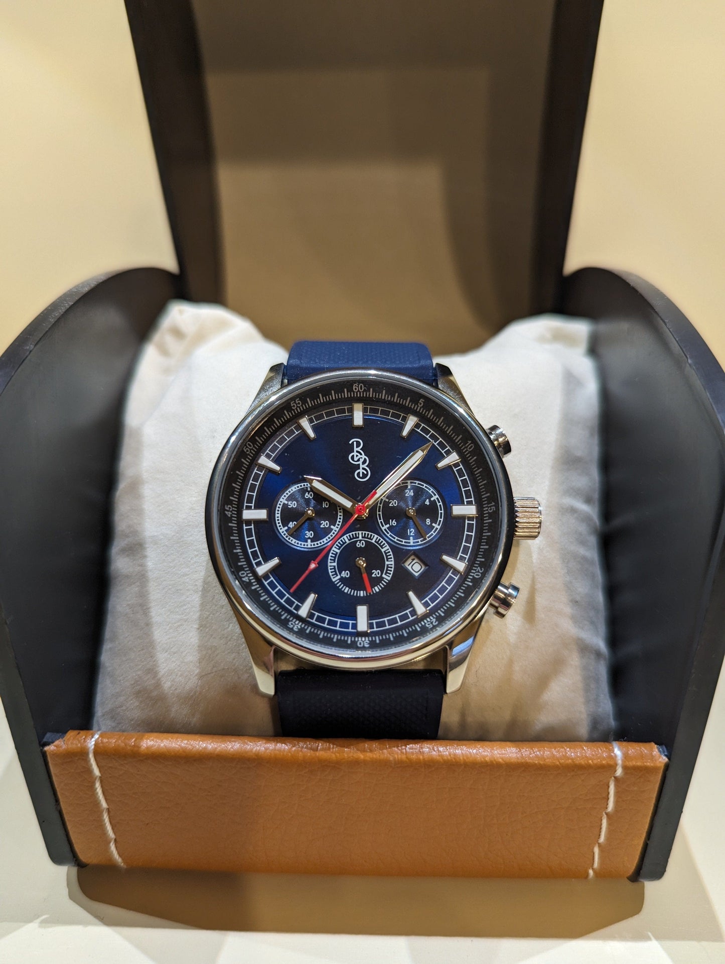 Beyond Boring Watch Co. Blue Sport Chronograph