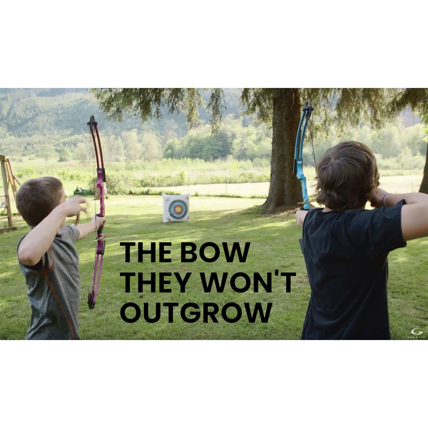 Genesis Original Archery Compound Bow with Adjustable Sizing, Right Handed, Red