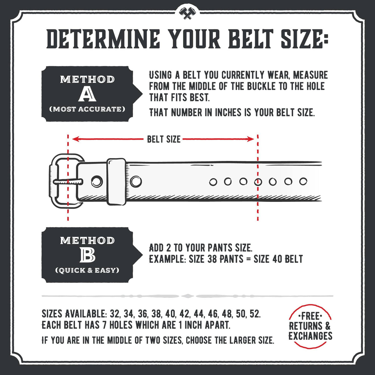Main Street Forge - The Classic Leather Everyday Belt