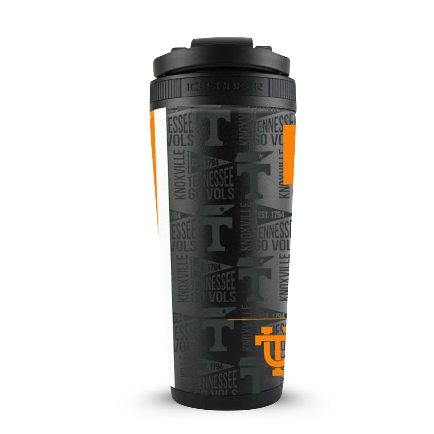 The College Vault: Tennessee Volunteers 4D Ice Shaker - Black - Angler's Pro Tackle & Outdoors