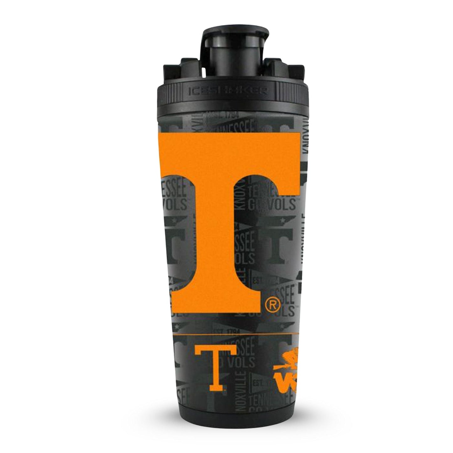 The College Vault: Tennessee Volunteers 4D Ice Shaker - Black - Angler's Pro Tackle & Outdoors