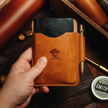 Pirate Goods Large Pocket Organizer - First Mate Fatty | Leather Pocket Carrier | Multi-tool