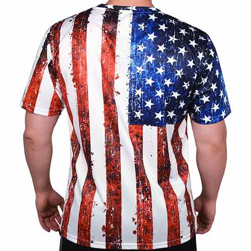 The Flag Shirt Co - Men's American Flag Sublimated T-Shirt - Angler's Pro Tackle & Outdoors