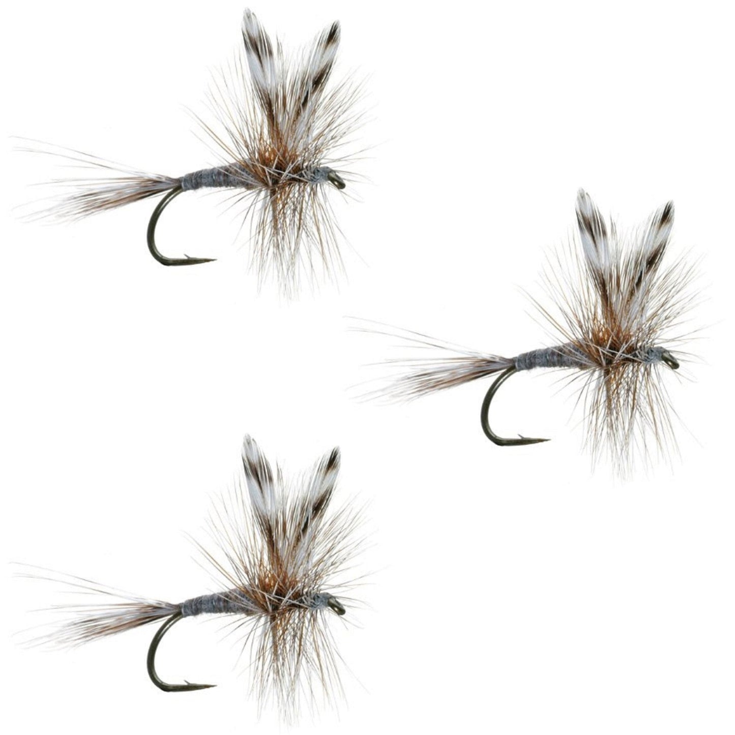 The Fly Fishing Place 3 Pack Adams Classic Dry Fly - Hook Size 10 - Angler's Pro Tackle & Outdoors