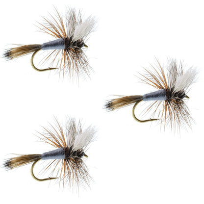 The Fly Fishing Place 3 Pack Adams Wulff Classic Dry Fly - Hook Size 10 - Angler's Pro Tackle & Outdoors