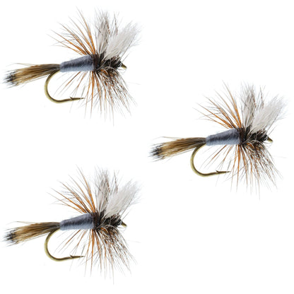 The Fly Fishing Place 3 Pack Adams Wulff Classic Dry Fly - Hook Size 8 - Angler's Pro Tackle & Outdoors