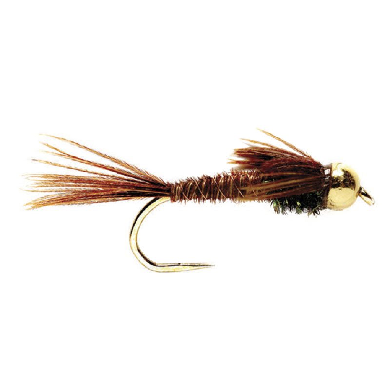 The Fly Fishing Place 3 Pack Barbless Bead Head Pheasant Tail Nymph Fly Hook Size 12 - Angler's Pro Tackle & Outdoors