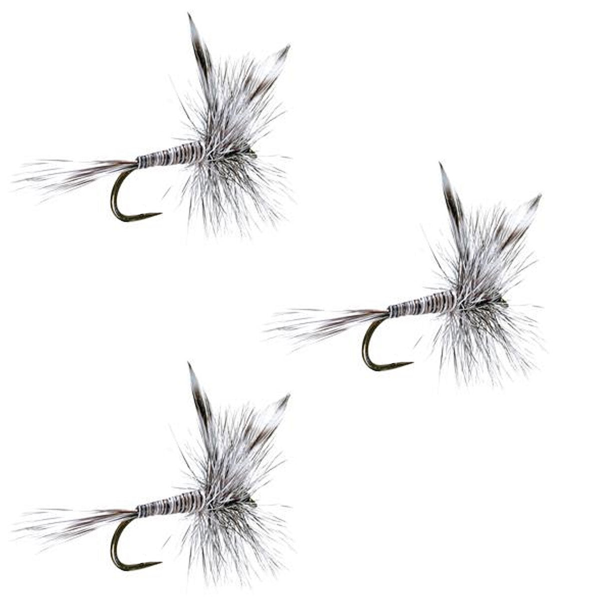 The Fly Fishing Place 3 Pack Barbless Mosquito Classic Trout Dry Fly Fishing Flies - Hook Size 14 - Angler's Pro Tackle & Outdoors