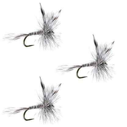 The Fly Fishing Place 3 Pack Barbless Mosquito Classic Trout Dry Fly Fishing Flies - Hook Size 16 - Angler's Pro Tackle & Outdoors