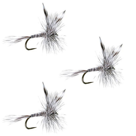 The Fly Fishing Place 3 Pack Barbless Mosquito Classic Trout Dry Fly Fishing Flies - Hook Size 16 - Angler's Pro Tackle & Outdoors