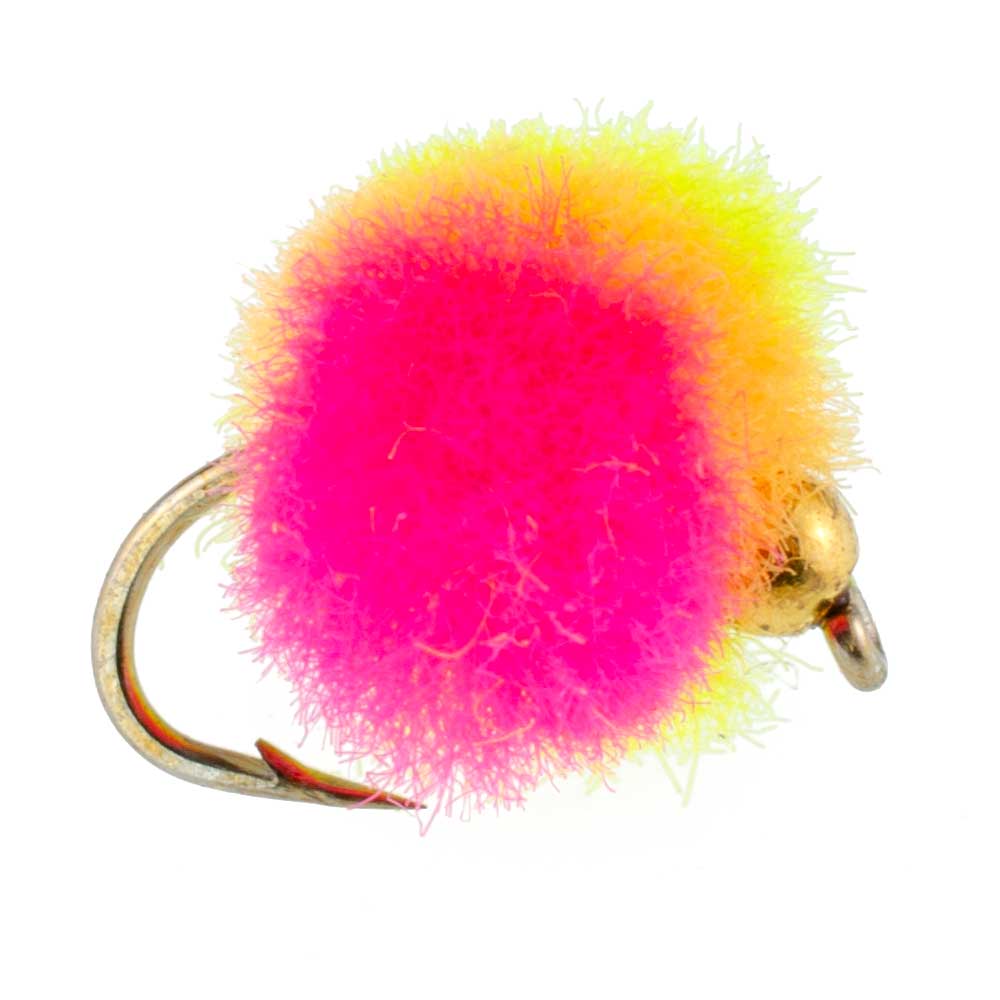 The Fly Fishing Place 3 Pack Bead Head Clown Egg Fly Fishing Flies - Hook Size 16 - Angler's Pro Tackle & Outdoors