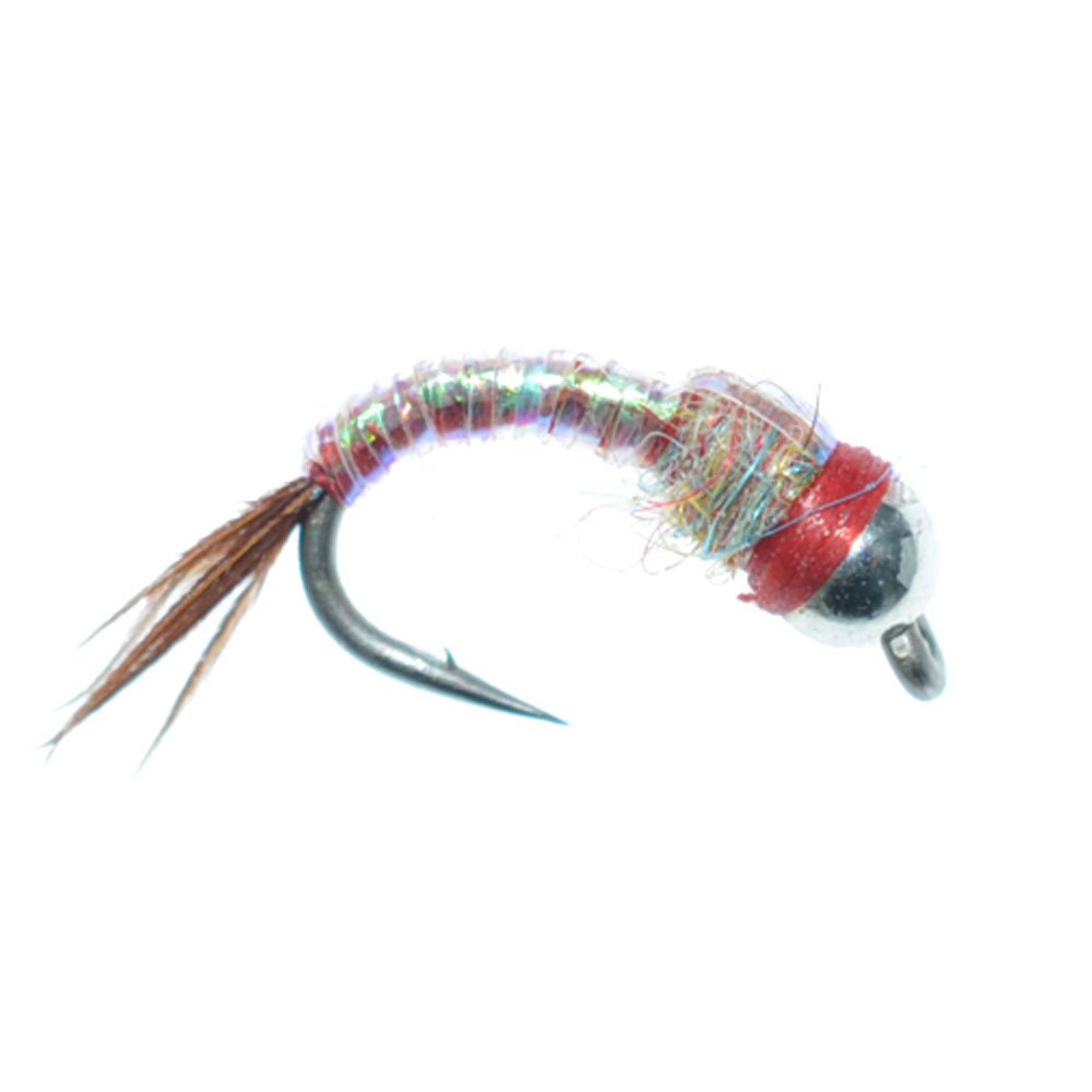 The Fly Fishing Place 3 Pack Bead Head Rainbow Warrior Nymph Fly Fishing Flies Hook Size 14 - Angler's Pro Tackle & Outdoors