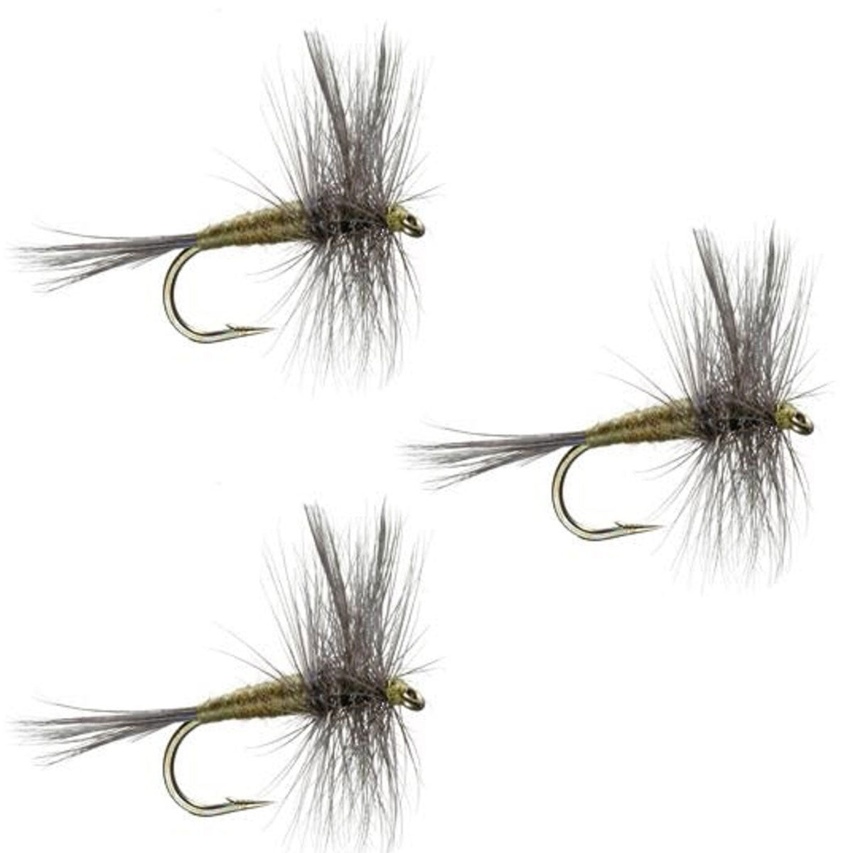 The Fly Fishing Place 3 Pack Blue Wing Olive BWO Classic Dry Fly - Hook Size 20 - Angler's Pro Tackle & Outdoors