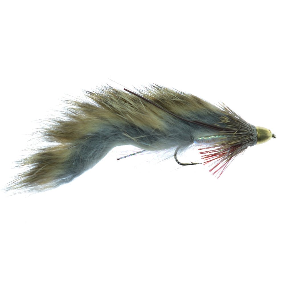 The Fly Fishing Place 3 Pack ConeHead Zuddler Trout and Bass Streamer Fly - Lunchables - Natural - Hook Size 4 - Angler's Pro Tackle & Outdoors