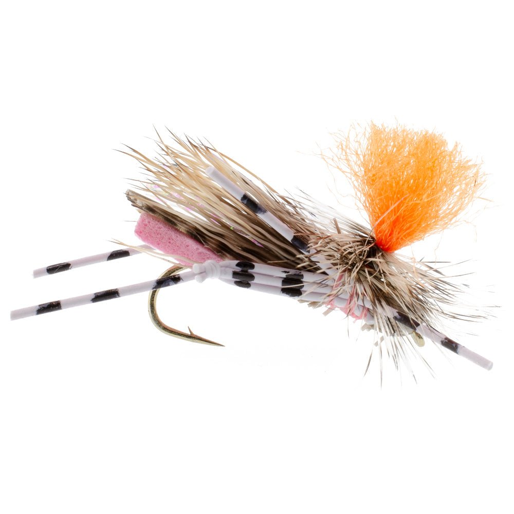 The Fly Fishing Place 3 Pack Feth Hopper Pink - Foam Grasshopper Fly Pattern - Hook Size 10 - Angler's Pro Tackle & Outdoors