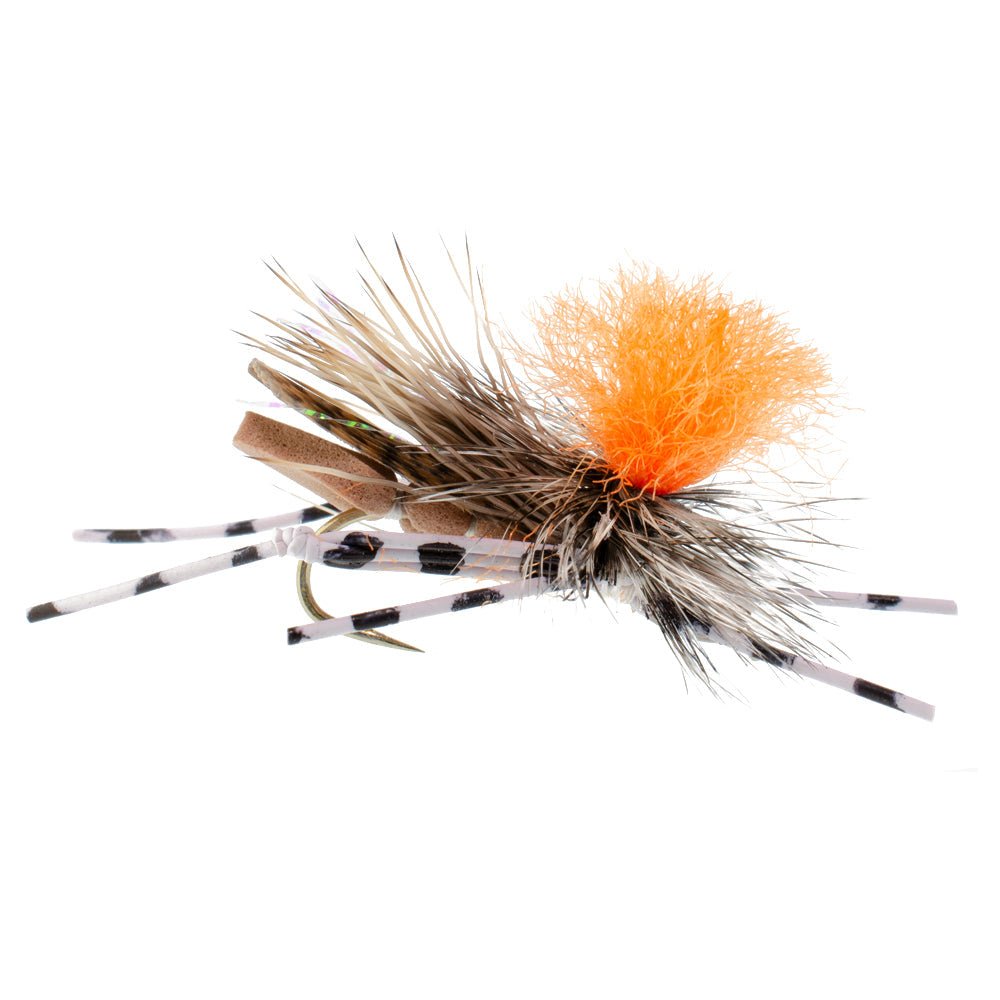 The Fly Fishing Place 3 Pack Feth Hopper Tan - Foam Grasshopper Fly Pattern - Hook Size 10 - Angler's Pro Tackle & Outdoors