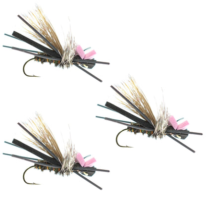 The Fly Fishing Place 3 Pack Gypsy King Hopper Foam Body Grasshopper Fly - Hook Size 10 - Angler's Pro Tackle & Outdoors