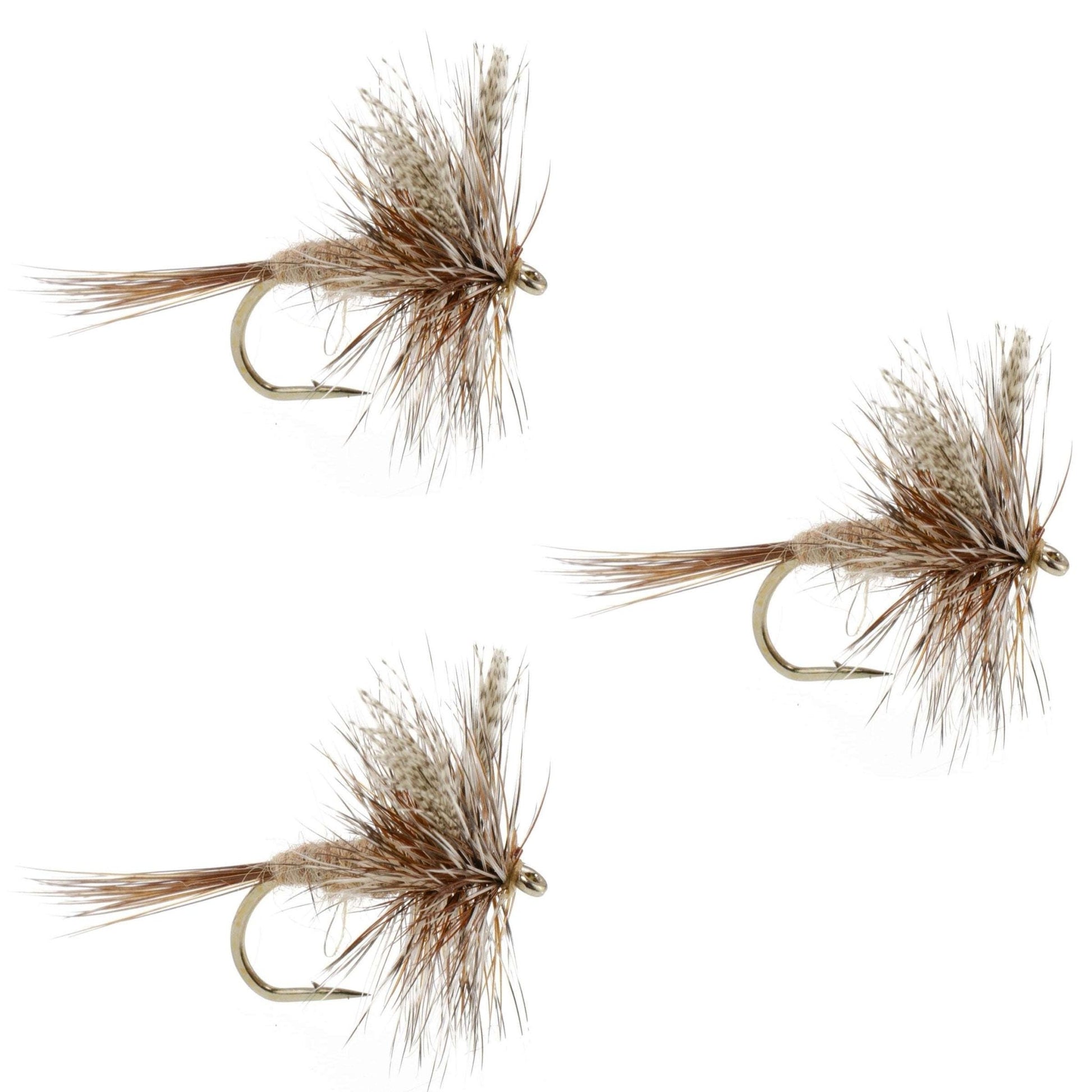 The Fly Fishing Place 3 Pack March Brown Classic Dry Fly - Hook Size 12 - Angler's Pro Tackle & Outdoors