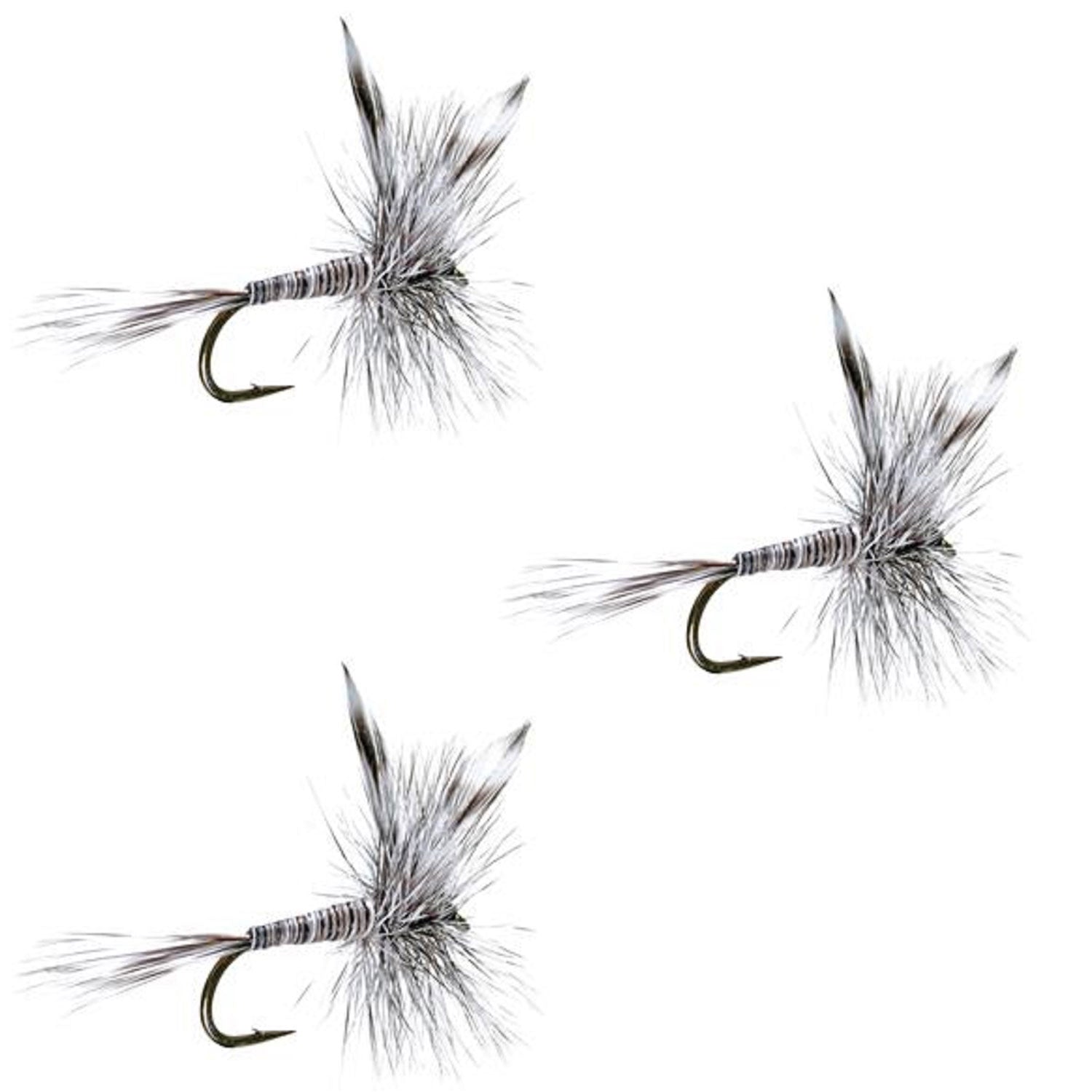 The Fly Fishing Place 3 Pack Mosquito Classic Trout Dry Fly Fishing Flies - Hook Size 20 - Angler's Pro Tackle & Outdoors