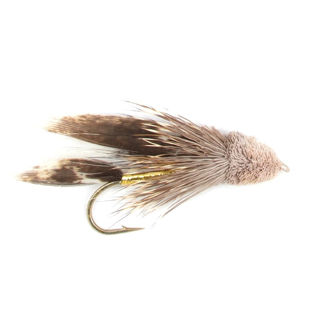 The Fly Fishing Place 3 Pack Muddler Minnow Trout and Bass Streamer Fly - Hook Size 10 - Angler's Pro Tackle & Outdoors
