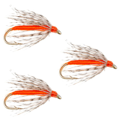 The Fly Fishing Place 3 Pack Soft Hackle Partridge and Orange Fly Fishing Wet Flies - Hook Size 12 - Angler's Pro Tackle & Outdoors