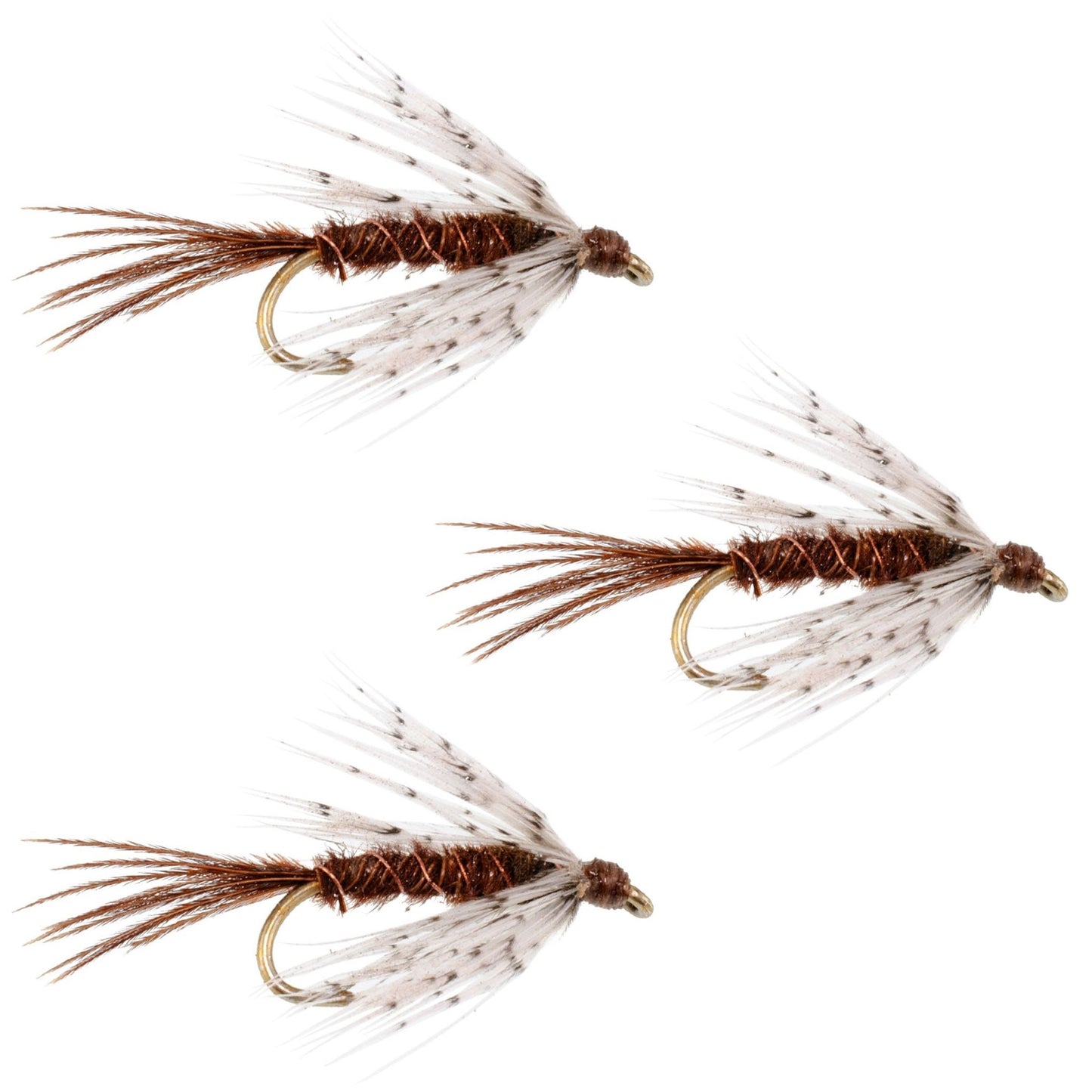 The Fly Fishing Place 3 Pack Soft Hackle Partridge and Pheasant Tail Fly Fishing Wet Flies - Hook Size 16 - Angler's Pro Tackle & Outdoors