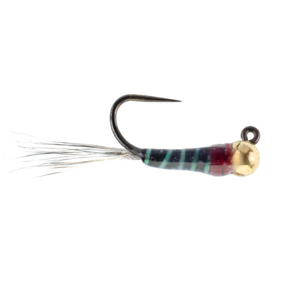 The Fly Fishing Place 3 Pack Tungsten Bead Black Perdigon Tactical Jig Czech Euro Nymph Spanish Nymphing Fly - Hook Size 14 - Angler's Pro Tackle & Outdoors