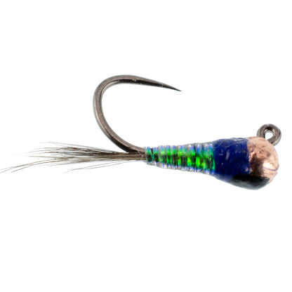 The Fly Fishing Place 3 Pack Tungsten Bead Gasolina Perdigon Tactical Jig Czech Euro Nymph Spanish Nymphing Fly - Hook Size 16 - Angler's Pro Tackle & Outdoors