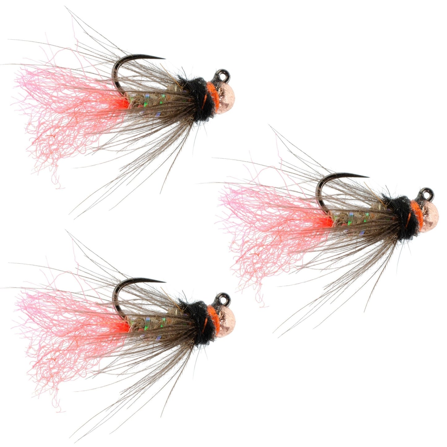 The Fly Fishing Place 3 Pack Tungsten Bead Jig Tasmanian Devil Tactical Czech Nymph Euro Nymphing Fly - Size 14 - Angler's Pro Tackle & Outdoors