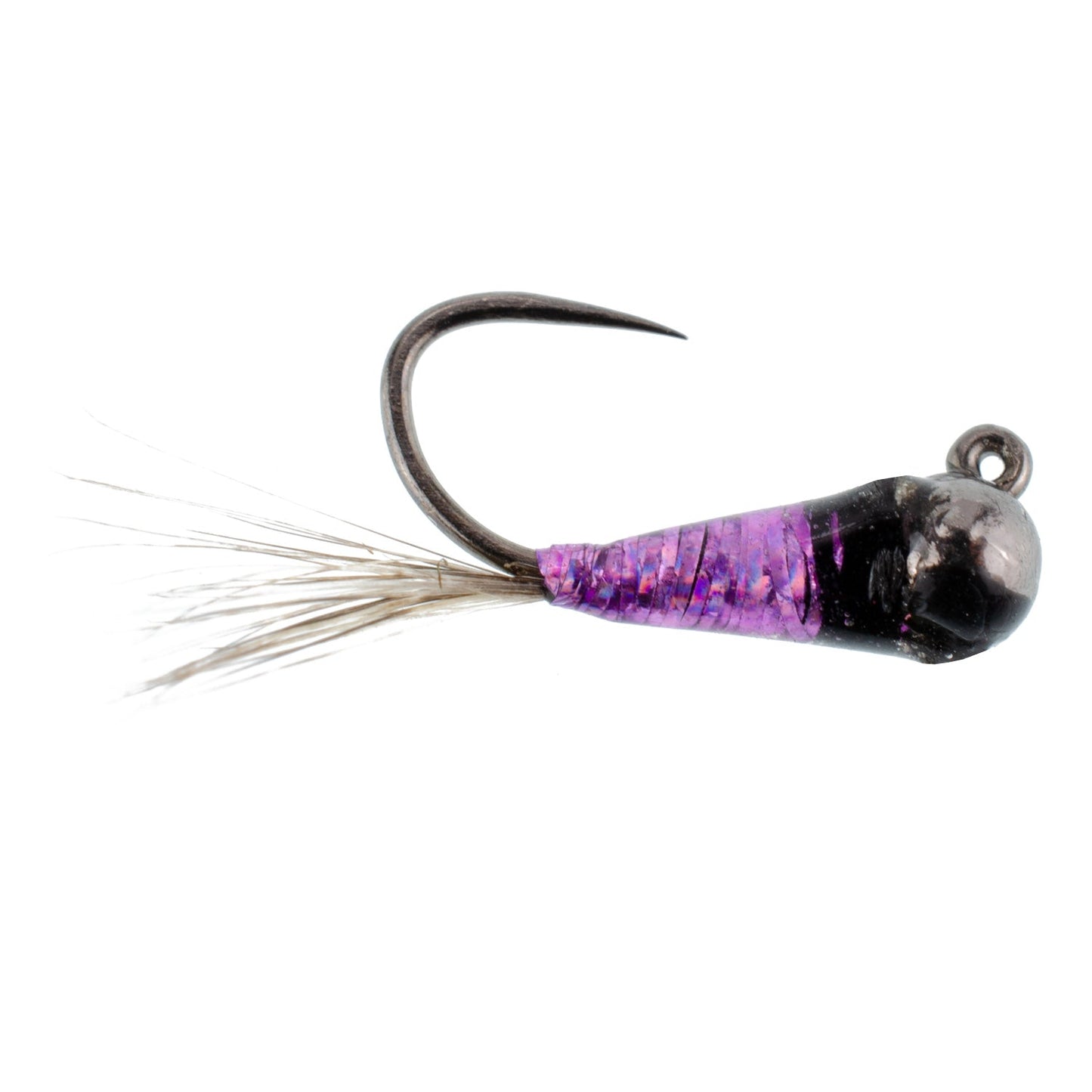 The Fly Fishing Place 3 Pack Tungsten Bead Purple Perdigon Tactical Jig Spanish Czech Euro Nymph Fly - Hook Size 18 - Angler's Pro Tackle & Outdoors