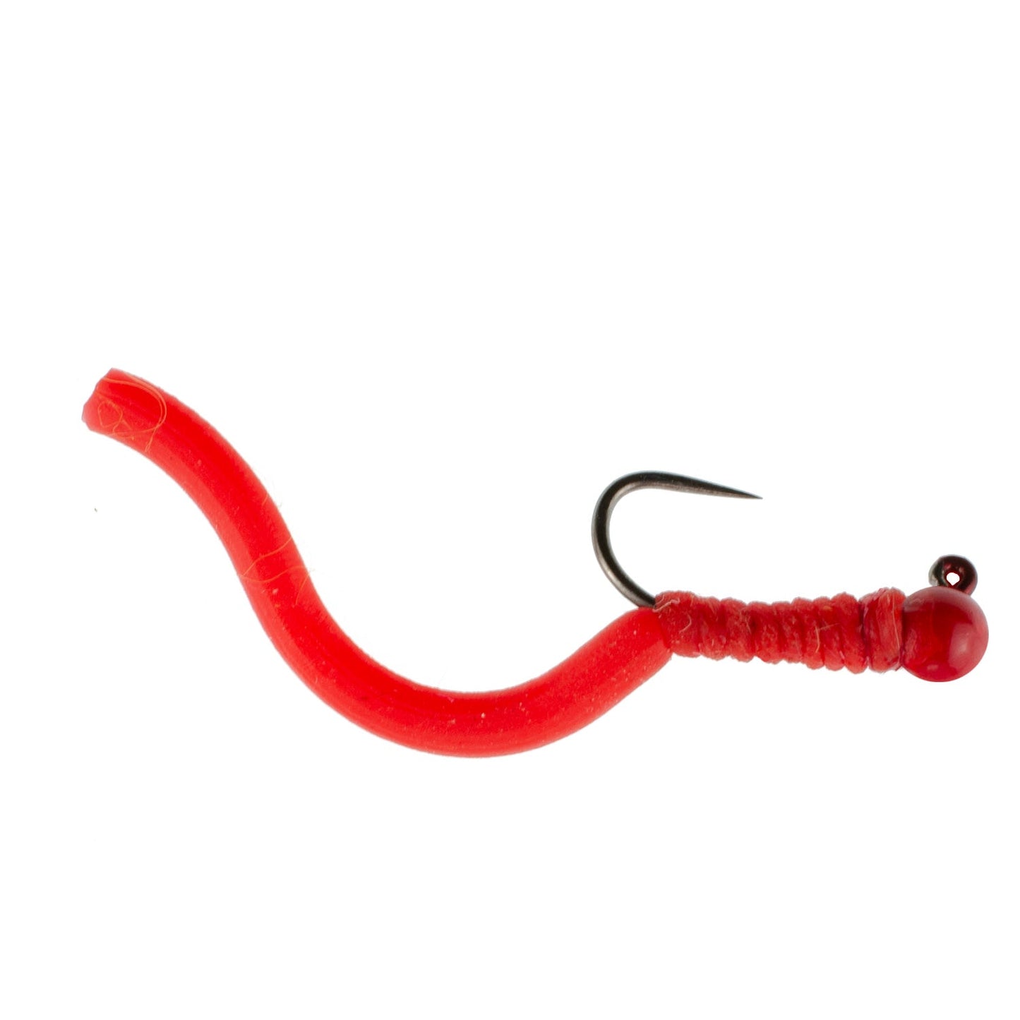 The Fly Fishing Place 3 Pack Tungsten Bead Squirminator Squirmy Wormy Tactical Jig Czech Euro Nymph Barbless Nymphing Fly - Size 12 - Angler's Pro Tackle & Outdoors