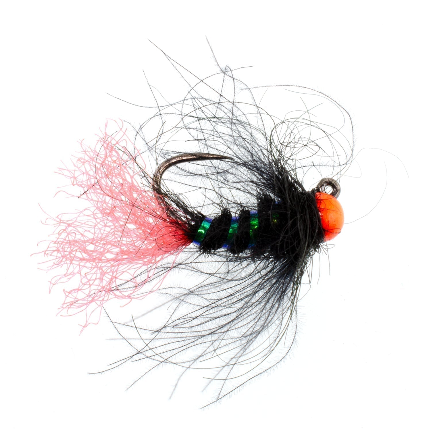 The Fly Fishing Place 3 Pack Tungsten Hot Bead Jig Tactical Blow Torch Czech Nymph Euro Nymphing Fly - Hook Size 14 - Angler's Pro Tackle & Outdoors