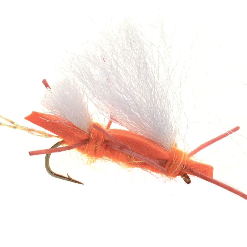 The Fly Fishing Place 4 Pack Chubby Chernobyl Ant Orange Foam Body Grasshopper Fly - Hook Size 10 - Angler's Pro Tackle & Outdoors