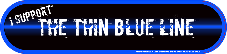 Thin Blue Line WiperTags (non reflective) - Angler's Pro Tackle & Outdoors