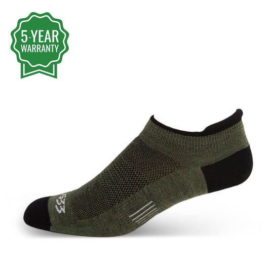 Minus33 Liner - No Show Tab Wool Socks Mountain Heritage