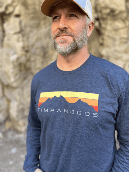 Timpanogos Hiking Co. Retro Mountain Classic (warm) Long Sleeve T-Shirt - Angler's Pro Tackle & Outdoors