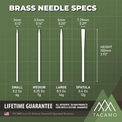 TITAN Survival 7 - Piece Professional Brass Paracord FIDS Set - Angler's Pro Tackle & Outdoors