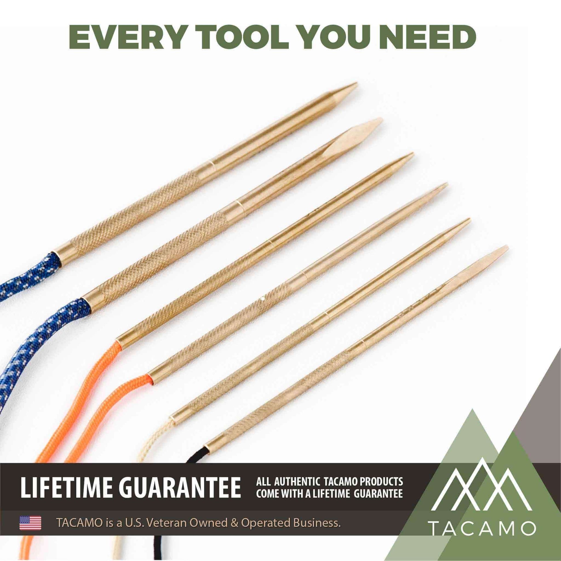 TITAN Survival 7 - Piece Professional Brass Paracord FIDS Set - Angler's Pro Tackle & Outdoors