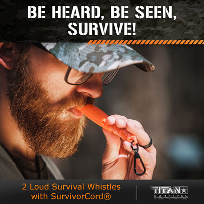 TITAN Survival Emergency Whistles, 2 - PACK - Angler's Pro Tackle & Outdoors