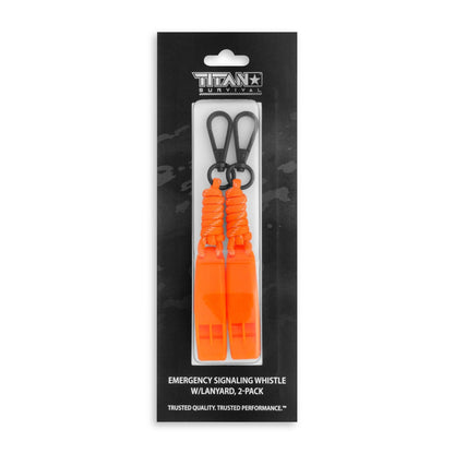 TITAN Survival Emergency Whistles, 2 - PACK - Angler's Pro Tackle & Outdoors
