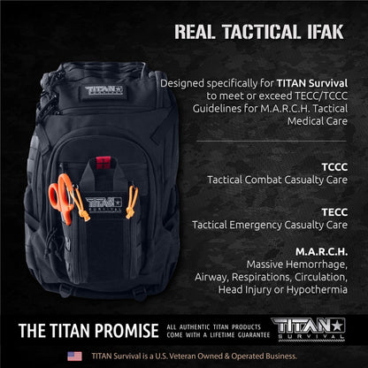 TITAN Survival Individual First Aid Kit (IFAK) - 2 CAT Tourniquets - Angler's Pro Tackle & Outdoors