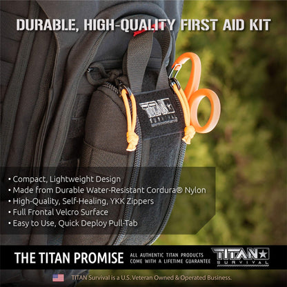 TITAN Survival Individual First Aid Kit (IFAK) - 2 CAT Tourniquets - Angler's Pro Tackle & Outdoors