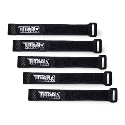 TITAN Survival Paracord Fasteners, Hook & Loop, 5 - Pack | BLACK - Angler's Pro Tackle & Outdoors