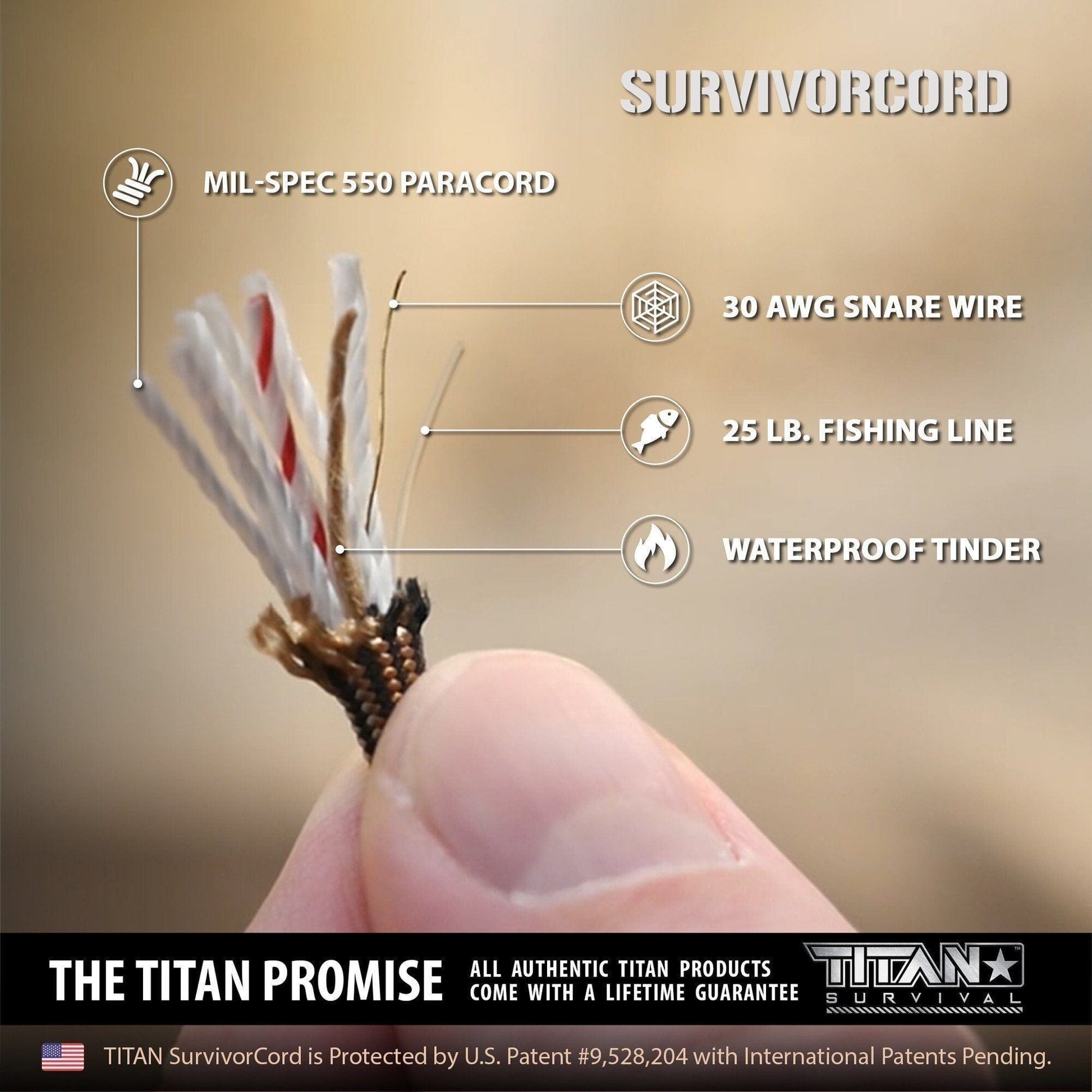 TITAN Survival SurvivorCord 25 FT QD - Angler's Pro Tackle & Outdoors