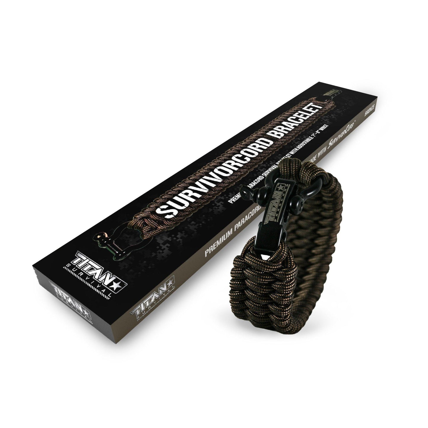 TITAN Survival SurvivorCord Paracord Survival Bracelets - Angler's Pro Tackle & Outdoors