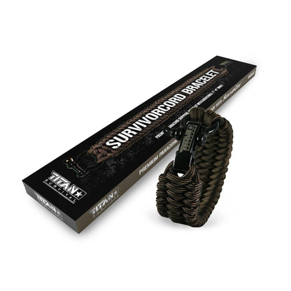 TITAN Survival SurvivorCord Paracord Survival Bracelets - Angler's Pro Tackle & Outdoors