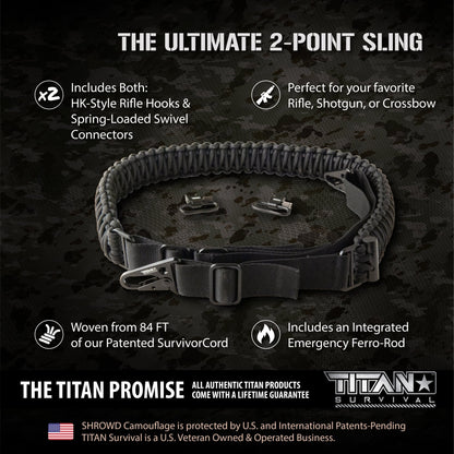 TITAN Survival SurvivorCord Weapon Sling - Angler's Pro Tackle & Outdoors