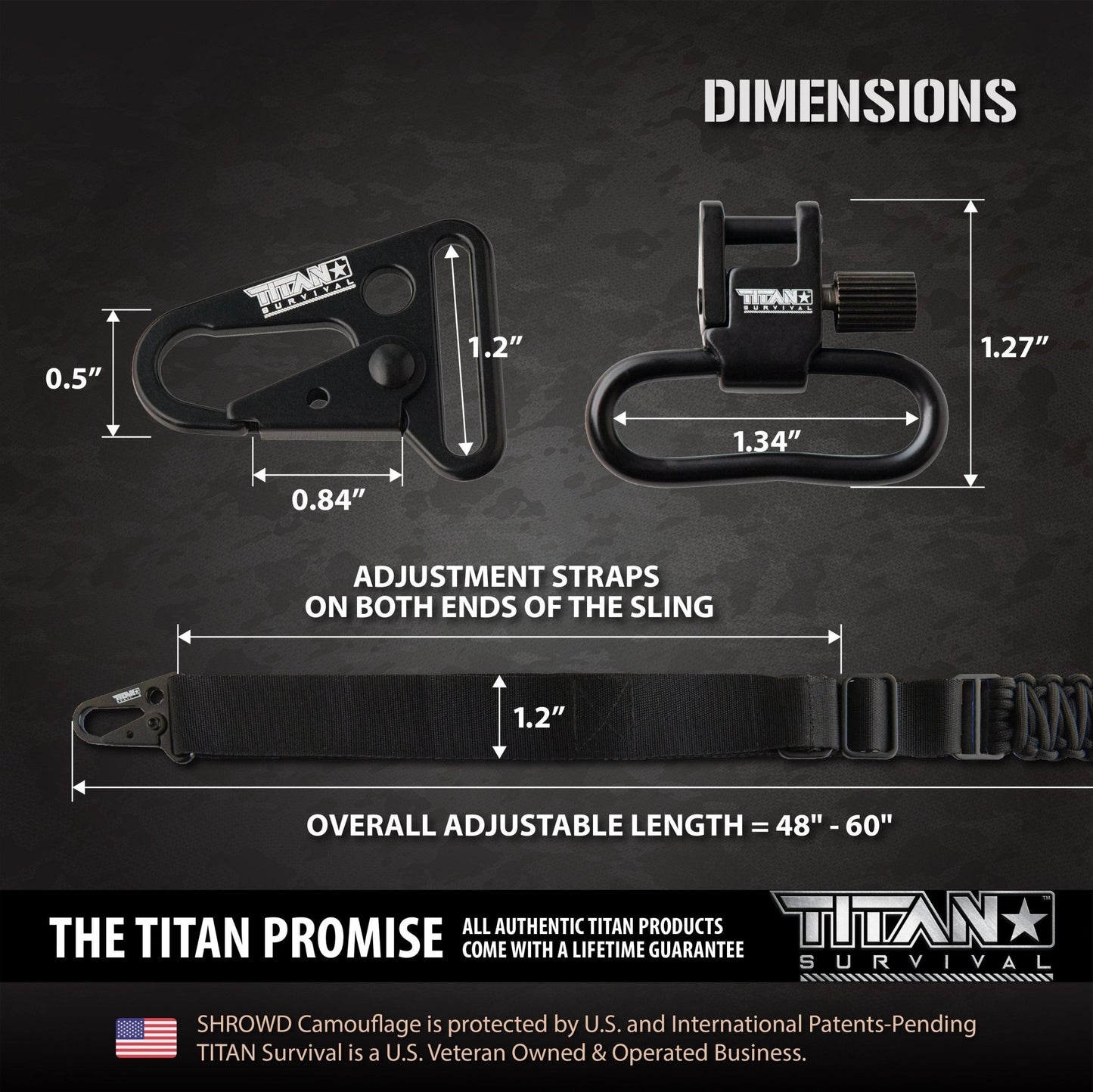 TITAN Survival SurvivorCord Weapon Sling - Angler's Pro Tackle & Outdoors